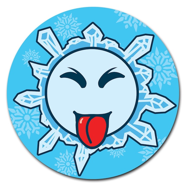 Snowflake Tongue Circle Corrugated Plastic Sign